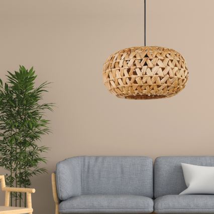Hängeleuchte HOSHI 1xE27/20W/230V d 38 cm Hanf