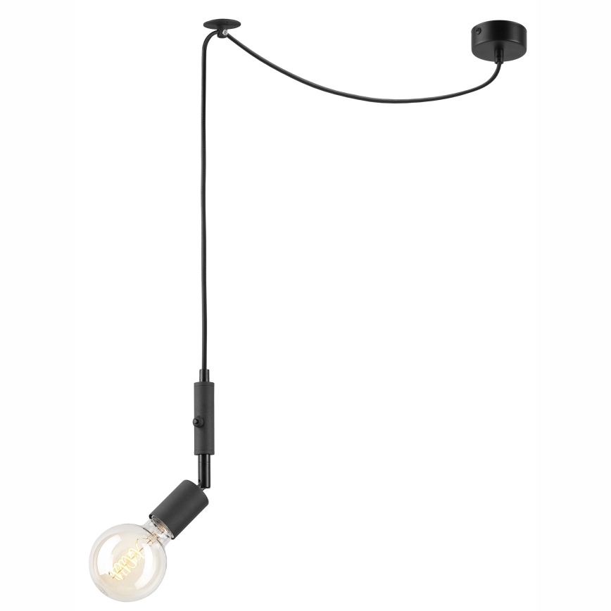 Deckenleuchte an Kabel INA 1xE27/42W/230V schwarz