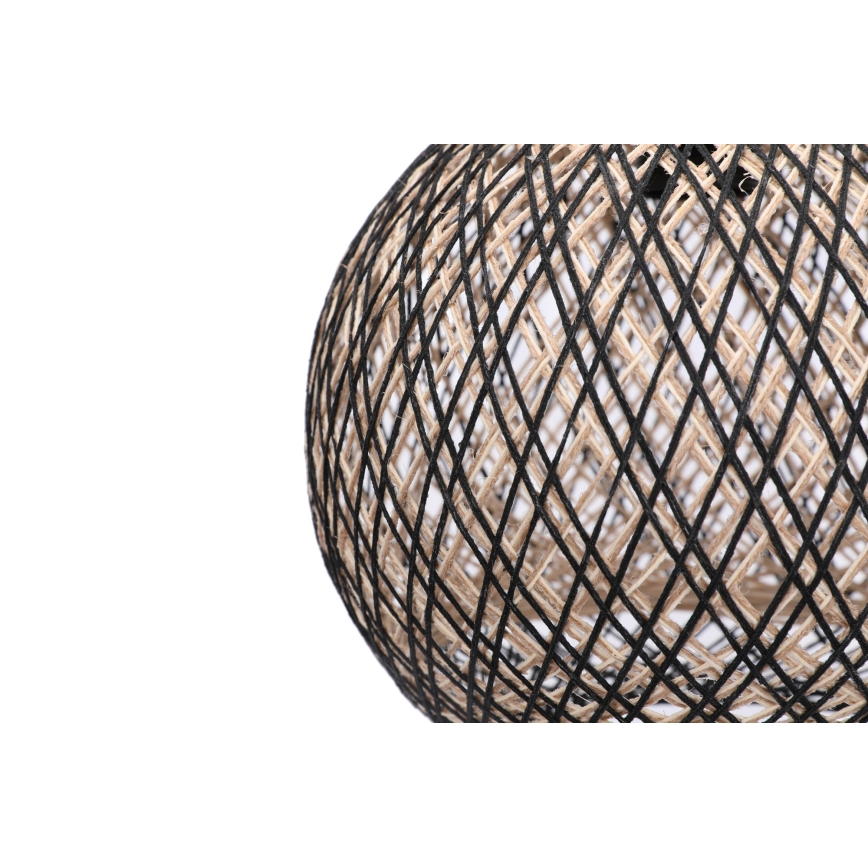 Hängeleuchte JUTE 1xE27/60W/230V schwarz