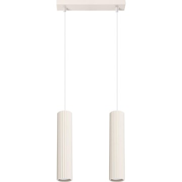 Hängeleuchte KARBON 2xGU10/10W/230V cremefarben