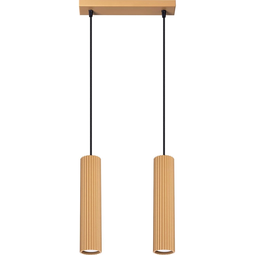 Hängeleuchte KARBON 2xGU10/10W/230V golden