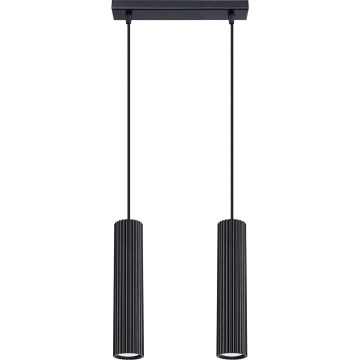 Hängeleuchte KARBON 2xGU10/10W/230V schwarz