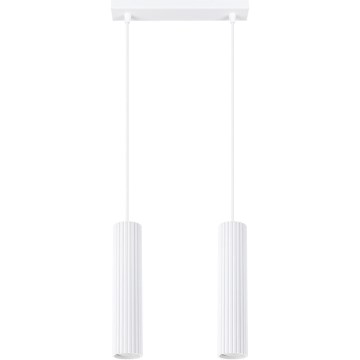 Hängeleuchte KARBON 2xGU10/10W/230V weiß