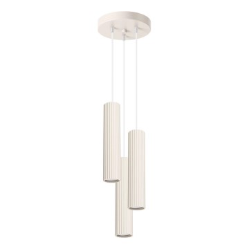 Hängeleuchte KARBON 3xGU10/10W/230V cremefarben