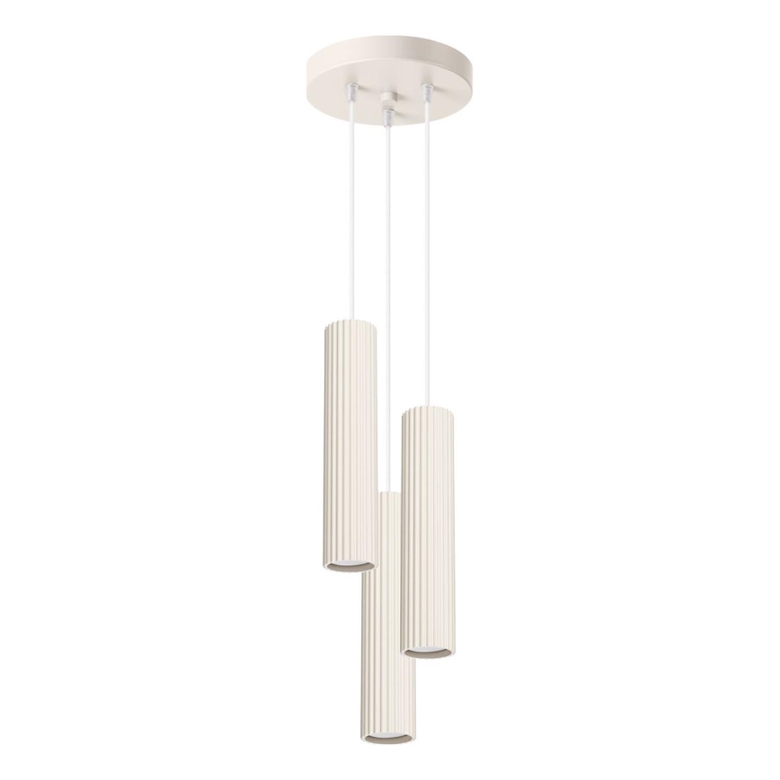 Hängeleuchte KARBON 3xGU10/10W/230V cremefarben