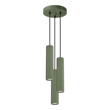 Hängeleuchte KARBON 3xGU10/10W/230V grün