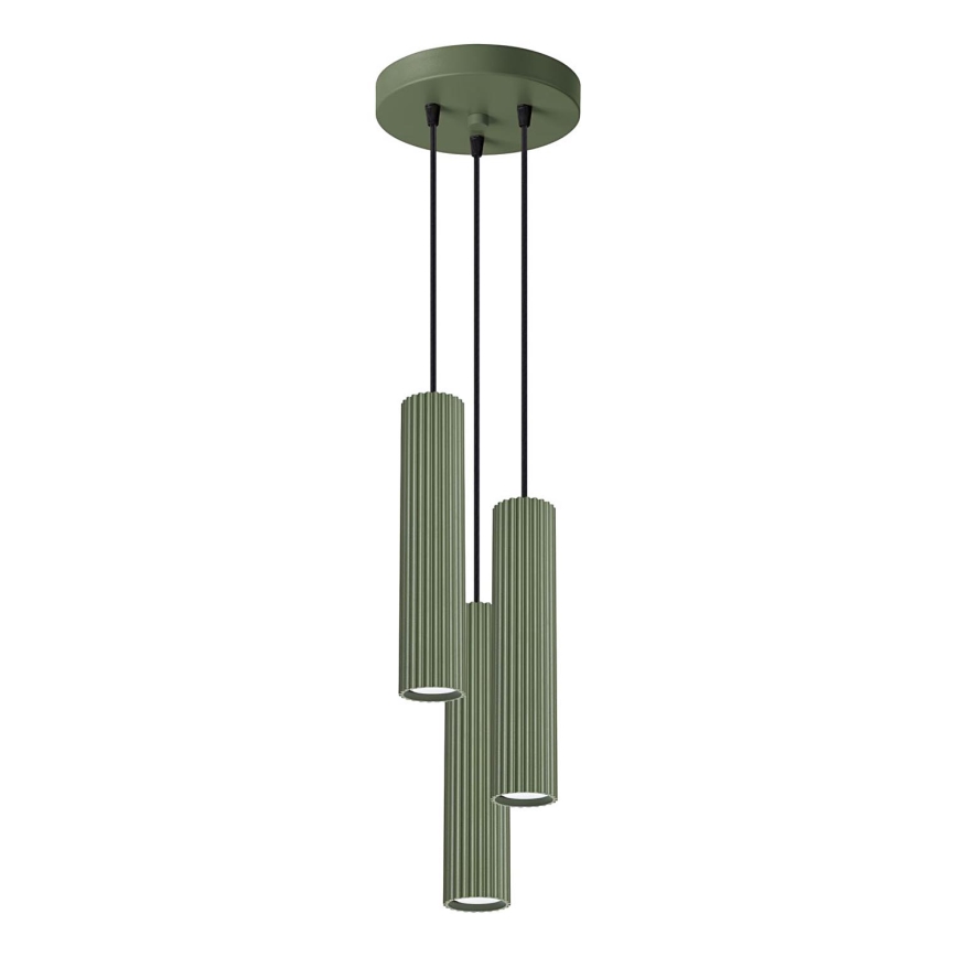 Hängeleuchte KARBON 3xGU10/10W/230V grün