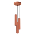 Hängeleuchte KARBON 3xGU10/10W/230V rot