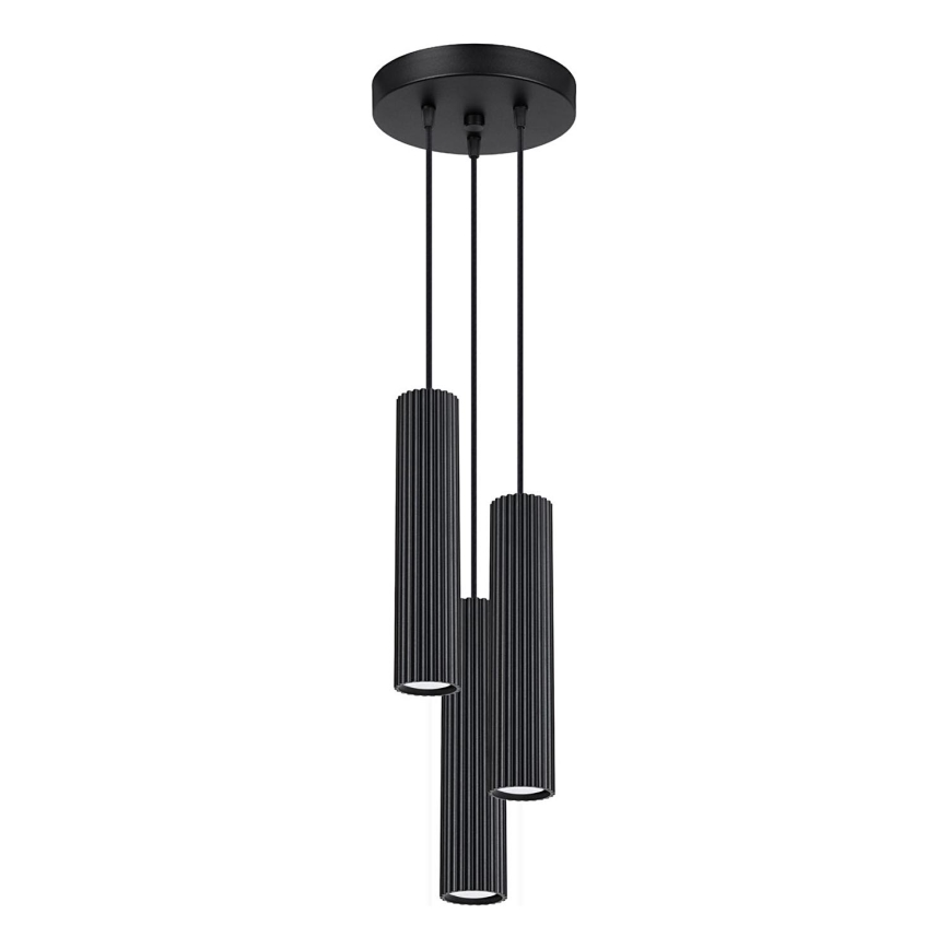 Hängeleuchte KARBON 3xGU10/10W/230V schwarz