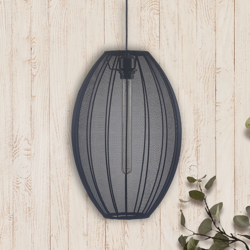 Hängeleuchte KAREI 1xE27/20W/230V d 30 cm schwarz