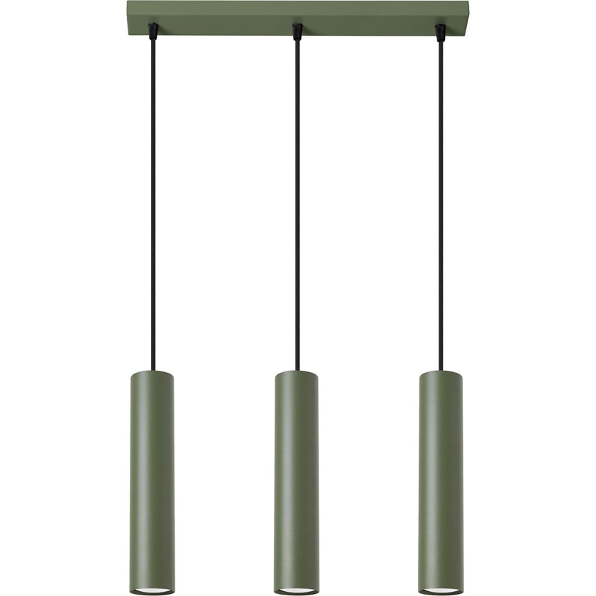 Hängeleuchte LAGOS 3xGU10/10W/230V grün