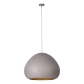 Hängeleuchte LAVA 1xE27/15W/230V taupe/golden