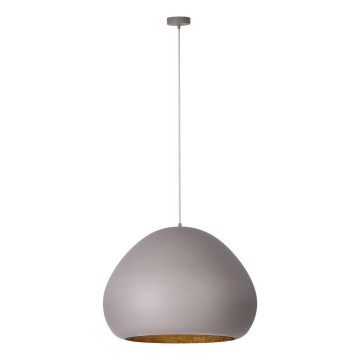 Hängeleuchte LAVA 1xE27/15W/230V taupe/golden