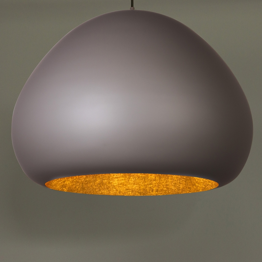 Hängeleuchte LAVA 1xE27/15W/230V taupe/golden