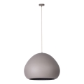 Hängeleuchte LAVA 1xE27/15W/230V taupe/schwarz