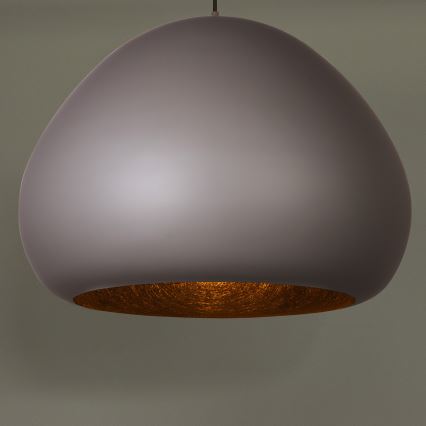 Hängeleuchte LAVA 1xE27/15W/230V taupe/schwarz