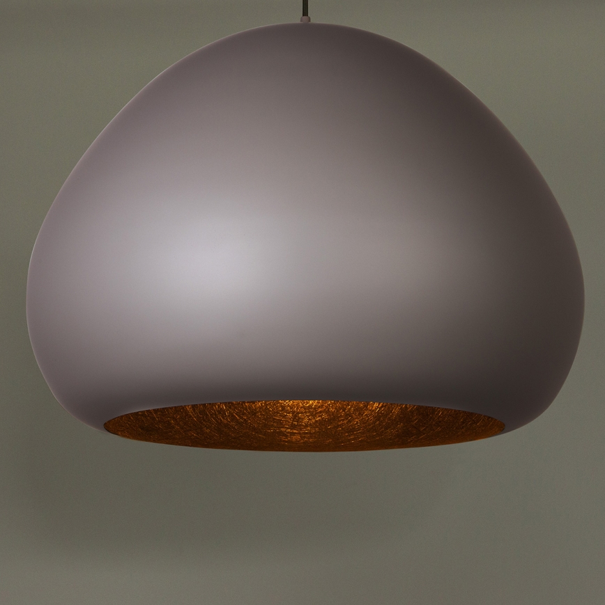 Hängeleuchte LAVA 1xE27/15W/230V taupe/schwarz
