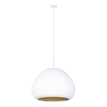 Hängeleuchte LAVA 1xE27/15W/230V weiß/golden