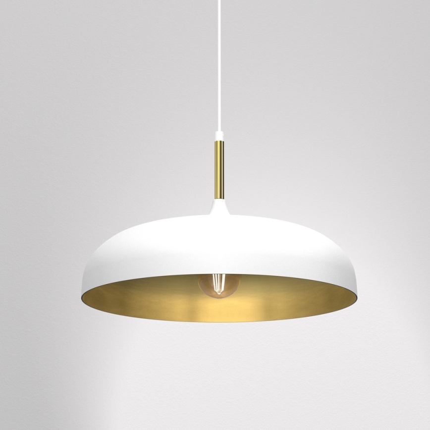 Hängeleuchte LINCOLN 1xE27/60W/230V d. 45 cm weiß