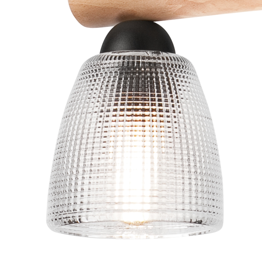Hängeleuchte MARGIT 2xE27/60W/230V Buche