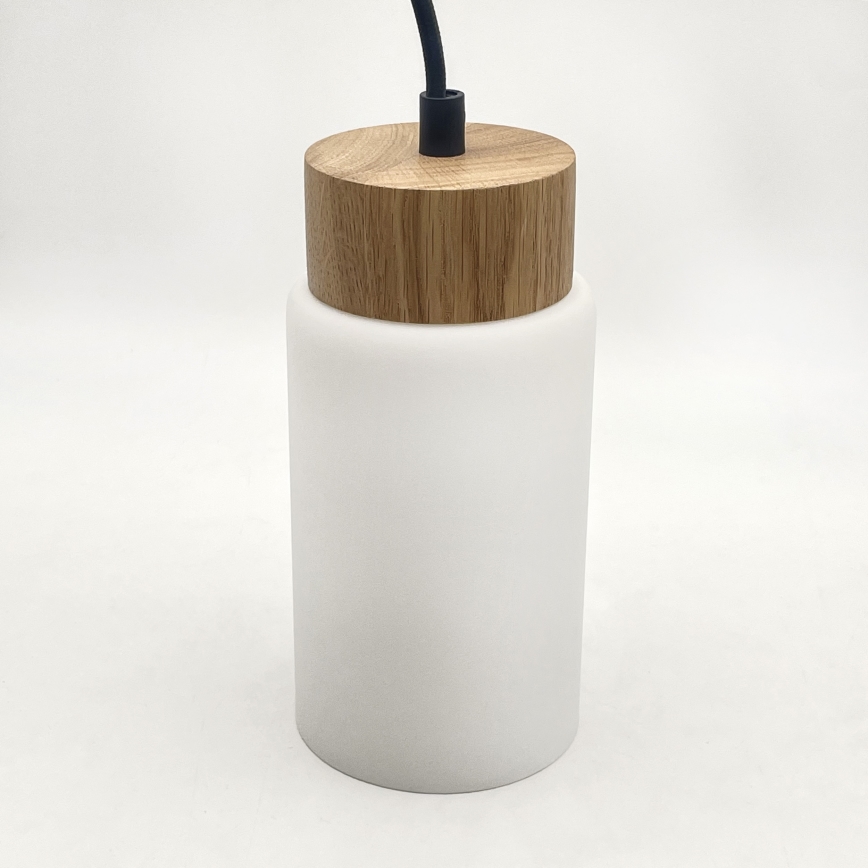 Hängeleuchte MARKUS 1xE27/15W/230V Schwarz/Eiche