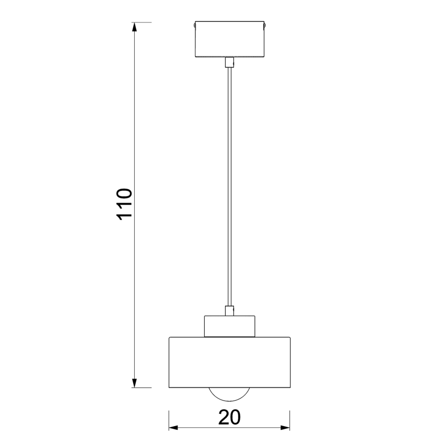 Hängeleuchte MARTI 1xE27/15W/230V weiß/glänzendes Chrom