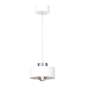 Hängeleuchte MARTI 1xE27/15W/230V weiß/glänzendes Chrom