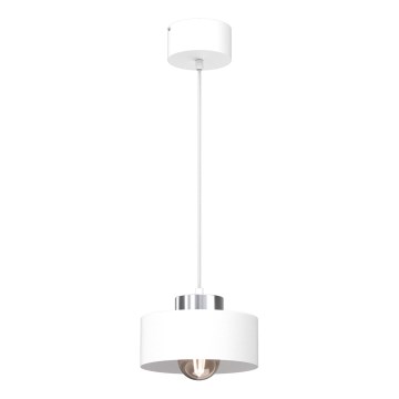 Hängeleuchte MARTI 1xE27/15W/230V weiß/glänzendes Chrom