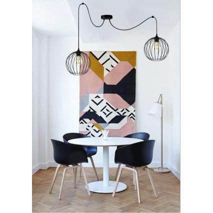 Hängeleuchte MATT 2xE27/60W/230V Spinne