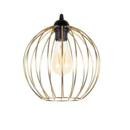 Hängeleuchte MATT 2xE27/60W/230V Spinne schwarz/golden