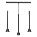 Hängeleuchte MAZZO mit Kabel 3xGU10/8W/230V schwarz