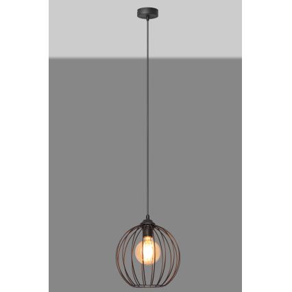 Hängeleuchte MERCURE 1xE27/15W/230V Durchmesser 24 cm schwarz