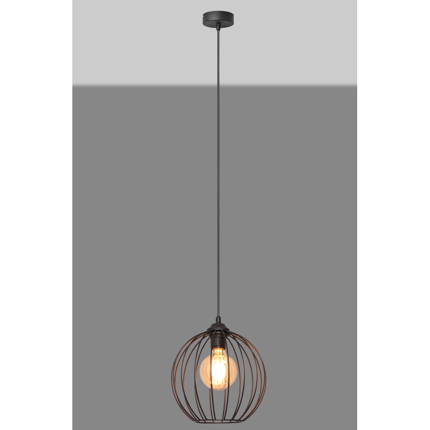 Hängeleuchte MERCURE 1xE27/15W/230V Durchmesser 24 cm schwarz