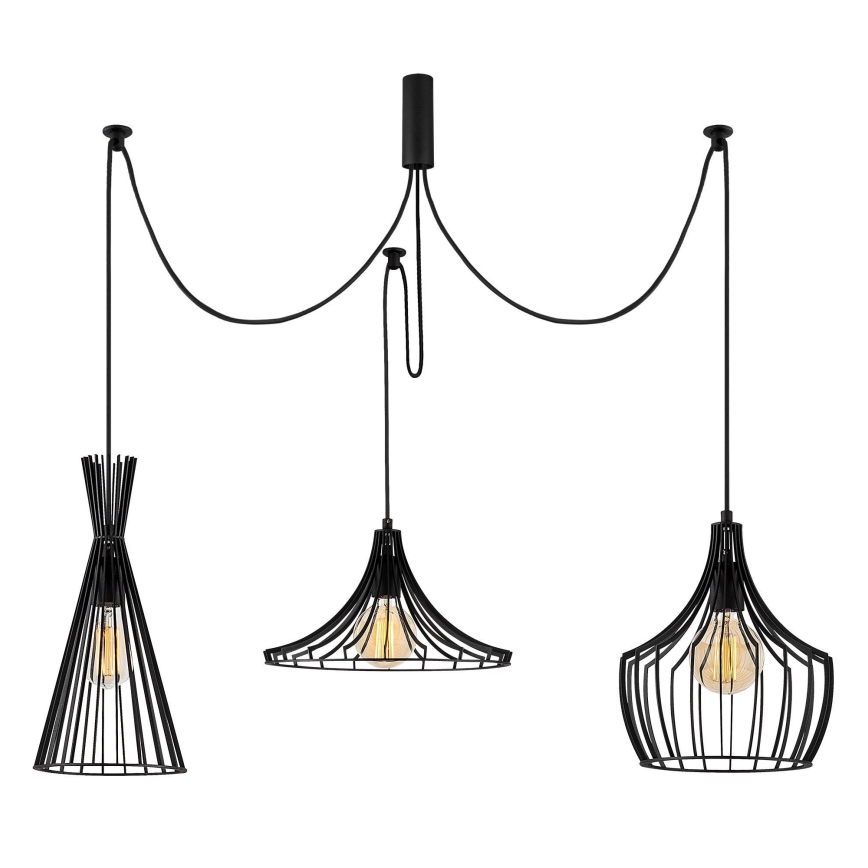 Hängeleuchte MEZOPOTAMYA 3xE27/40W/230V Spinne