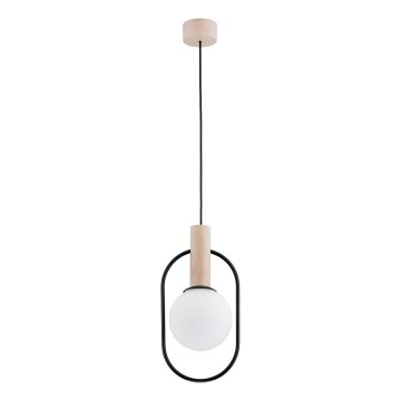 Hängeleuchte MIKI 1xE14/10W/230V schwarz/beige