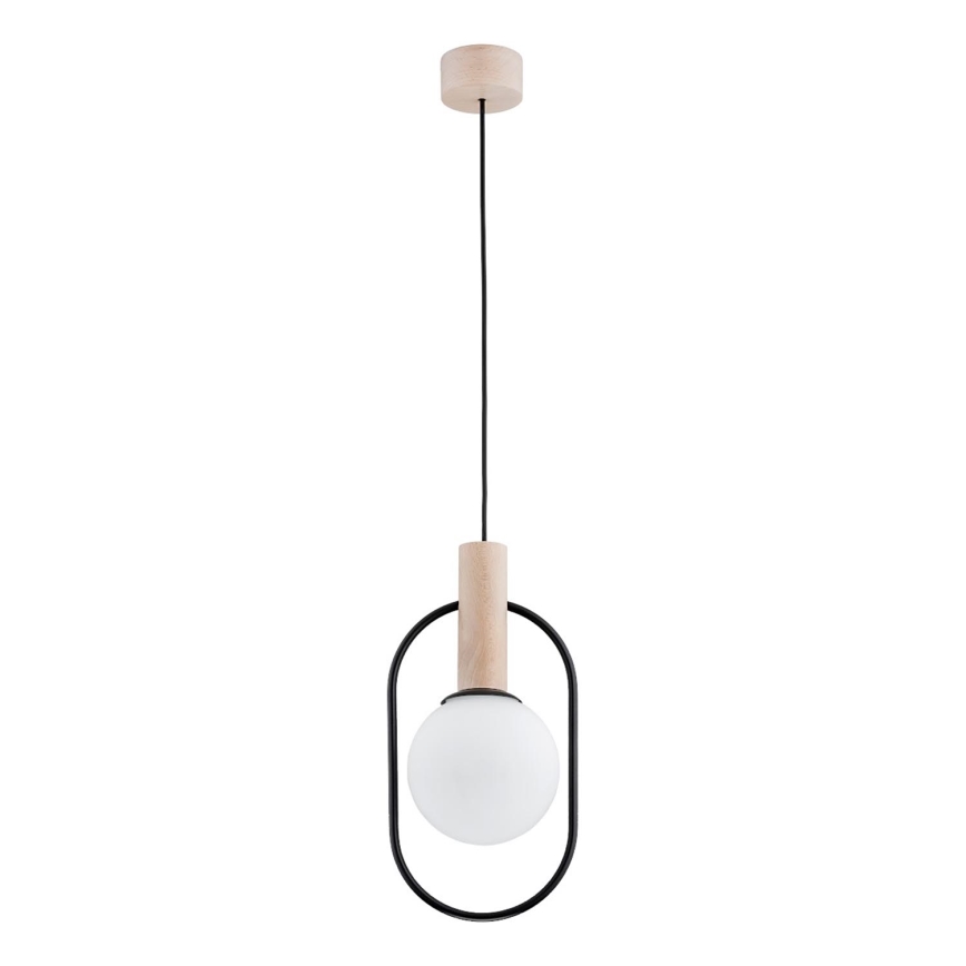 Hängeleuchte MIKI 1xE14/10W/230V schwarz/beige
