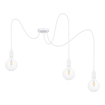 Hängeleuchte MIROS 3xE27/60W/230V Spinne weiß