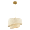 Hängeleuchte mit Kabel BARETTE 1xE27/60W/230V, cremefarben