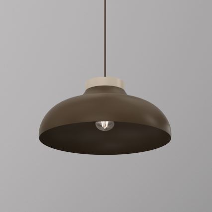 Hängeleuchte mit Kabel BASCA 1xE27/15W/230V braun/beige