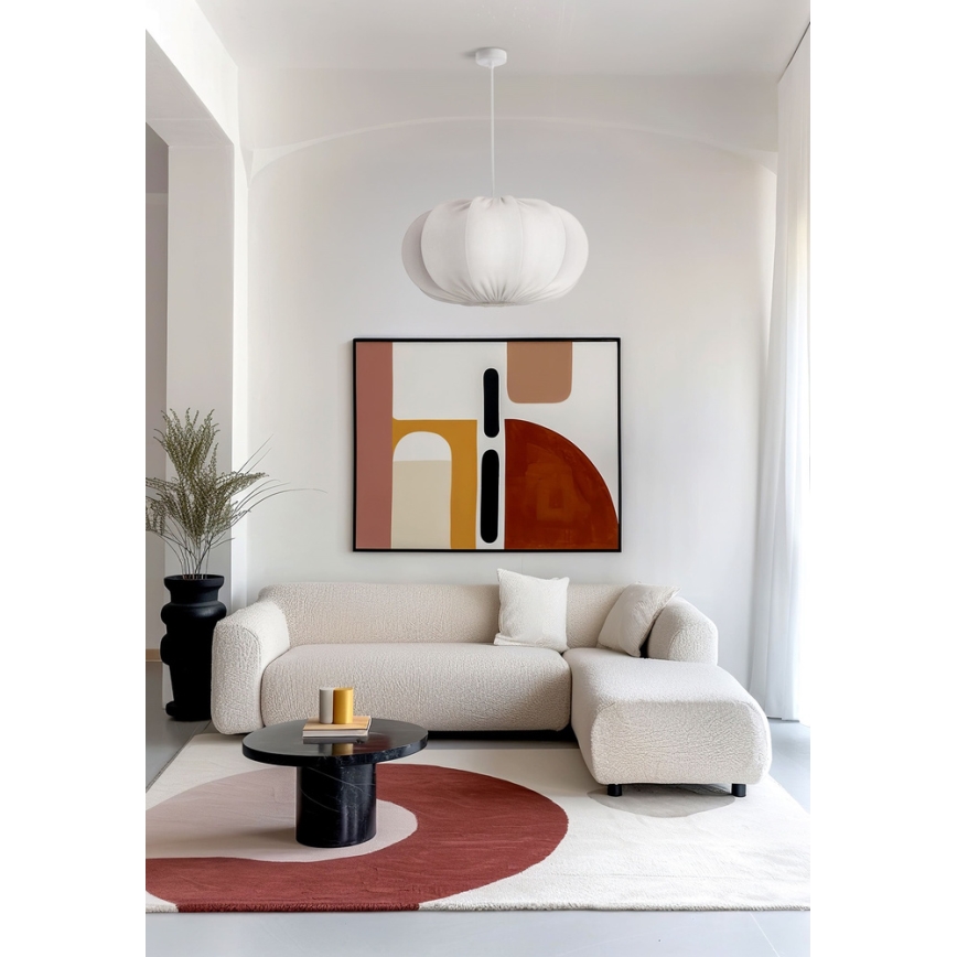 Hängeleuchte mit Kabel CAFEE 1xE27/40W/230V Ø 52 cm weiß