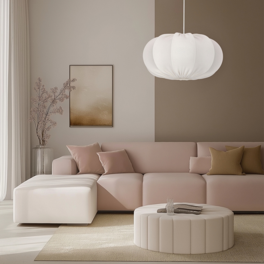 Hängeleuchte mit Kabel CAFEE 1xE27/40W/230V Ø 52 cm weiß