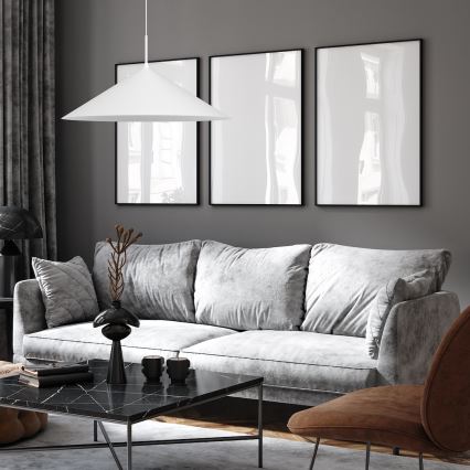 Hängeleuchte mit Kabel CAPITAL 1xGX53/15W/230V Ø 60 cm weiß