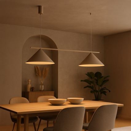 Hängeleuchte mit Kabel CAPITAL 2xGX53/15W/230V beige