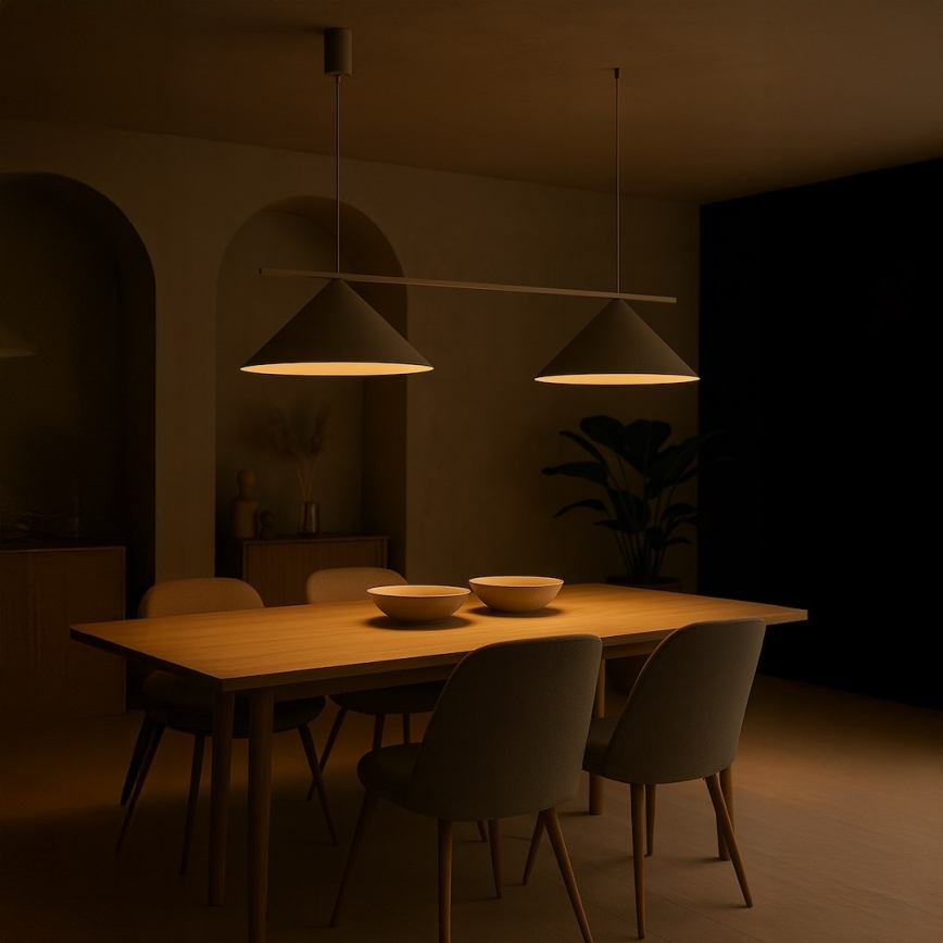 Hängeleuchte mit Kabel CAPITAL 2xGX53/15W/230V taupe