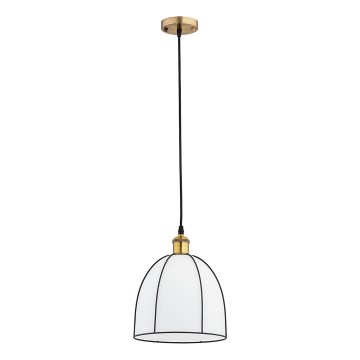 Hängeleuchte mit Kabel DAVE 1xE27/15W/230V gold/schwarz