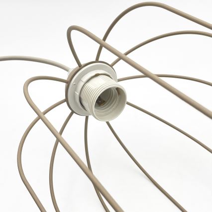 Hängeleuchte mit Kabel DESTELLO 1xE27/15W/230V, Ø 21 cm, beige