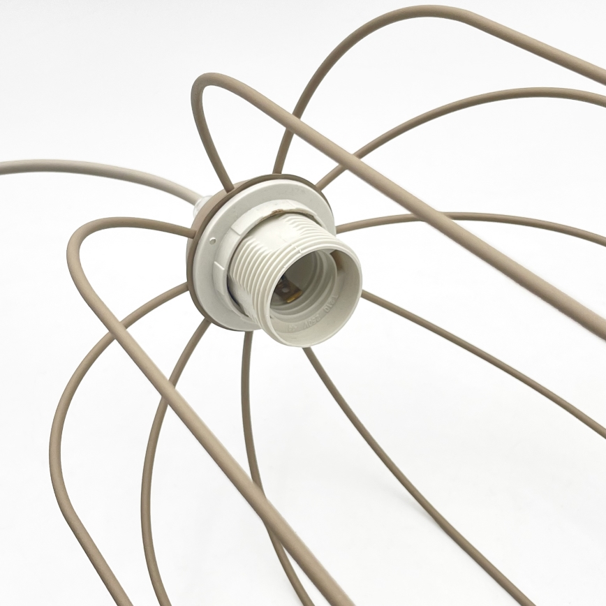 Hängeleuchte mit Kabel DESTELLO 1xE27/15W/230V, Ø 21 cm, beige