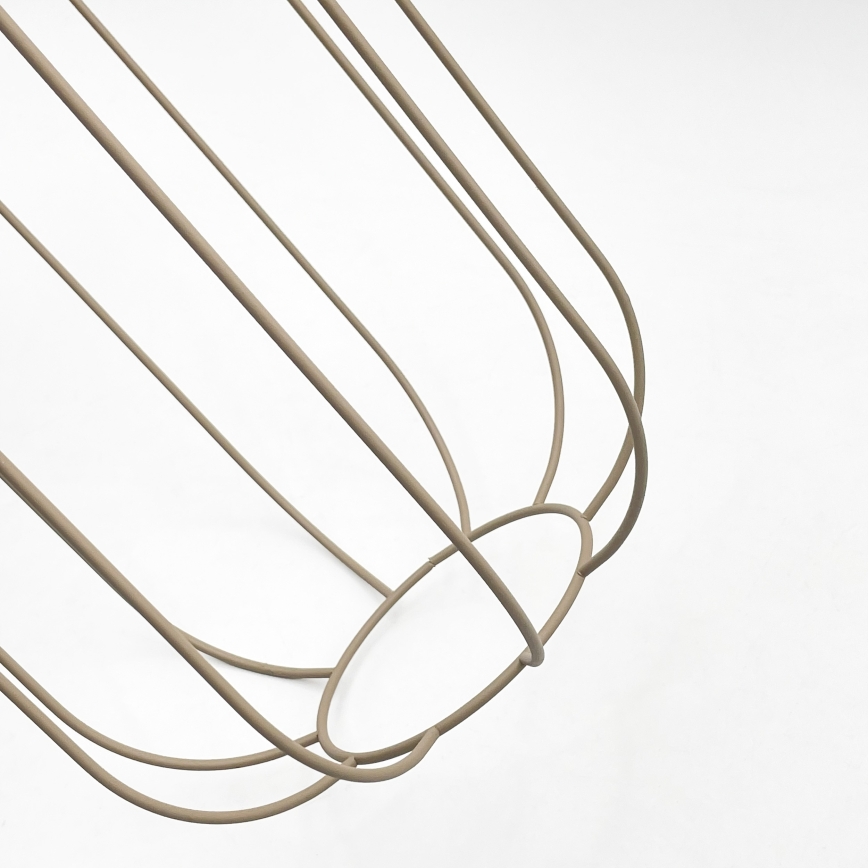 Hängeleuchte mit Kabel DESTELLO 1xE27/15W/230V, Ø 21 cm, beige
