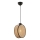 Hängeleuchte mit Kabel DRUM 1xE27/60W/230V braun/schwarz