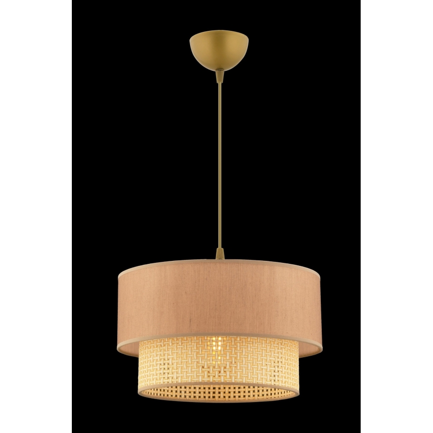 Hängeleuchte mit Kabel ECHO 1xE27/60W/230V beige